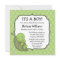 Turtle Green Dots Baby Shower Invitations