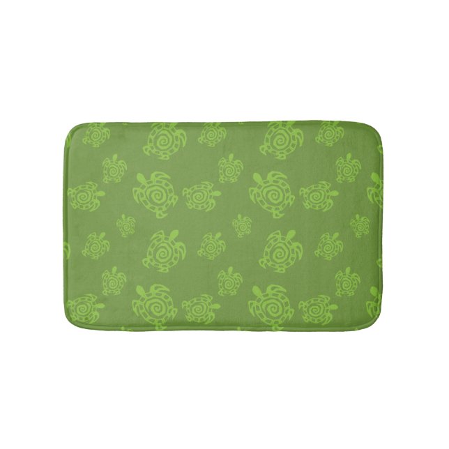 Turtle Green Graphic Bath Mat (Front)