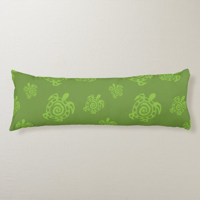 Turtle Green Print Body Cushion (Front)
