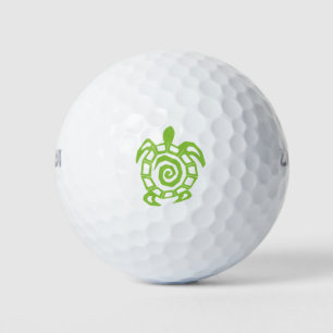 Turtle Green Print Golf Balls