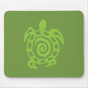 Turtle Green Print Mouse Mat