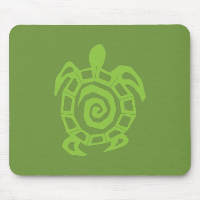 Turtle Green Print Mouse Mat (Front)