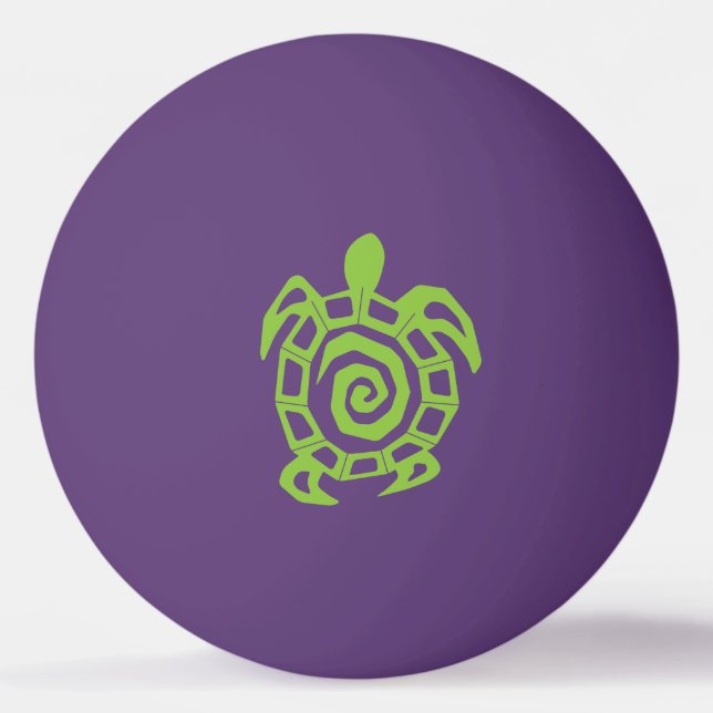 Turtle Green Print Ping Pong Ball (Back)