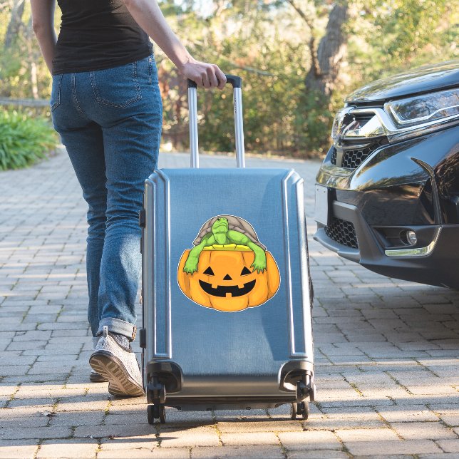 Turtle Halloween Pumpkin Classic T-Shirt_1 (Suitcase Insitu)