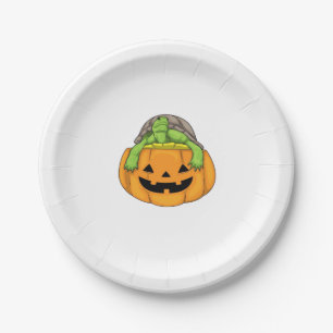 Turtle Halloween Pumpkin Classic T-Shirt_1 Paper Plate