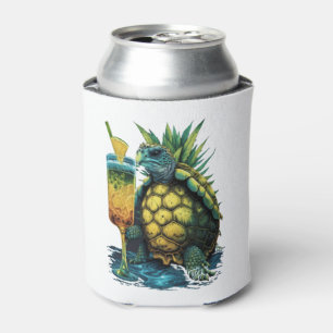 Turtle Hawaiian Sea Turtles Pineapple Aloha Copy C Can Cooler