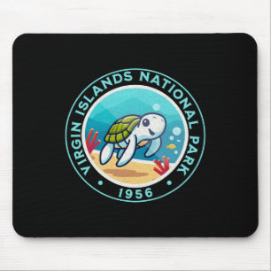 Turtle Hiking At Virgin Islands National Park Mouse Mat