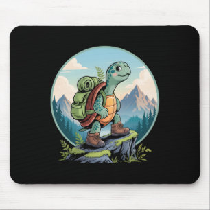 Turtle Hiking Backpack Apparel For Outdoor Nature Mouse Mat