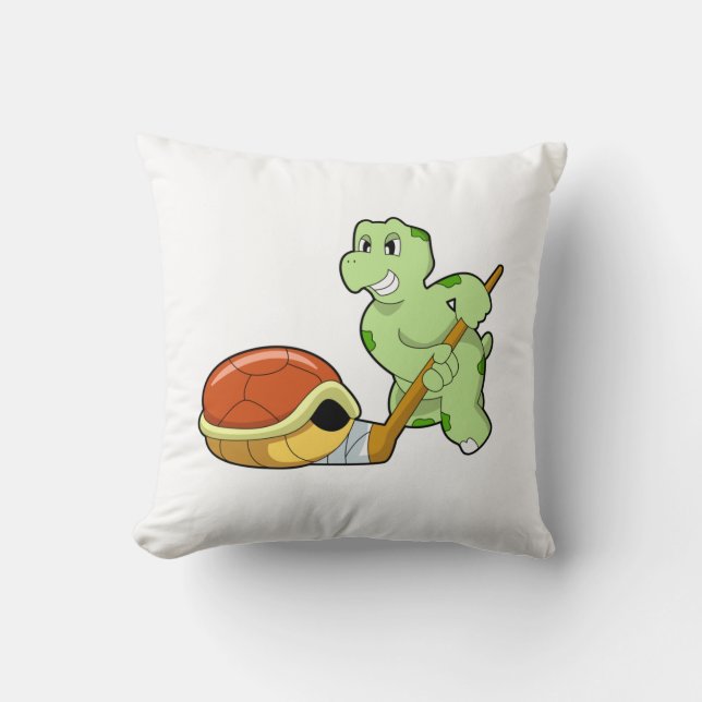 Turtle Ice hockey Ice hockey stick Cushion (Front)