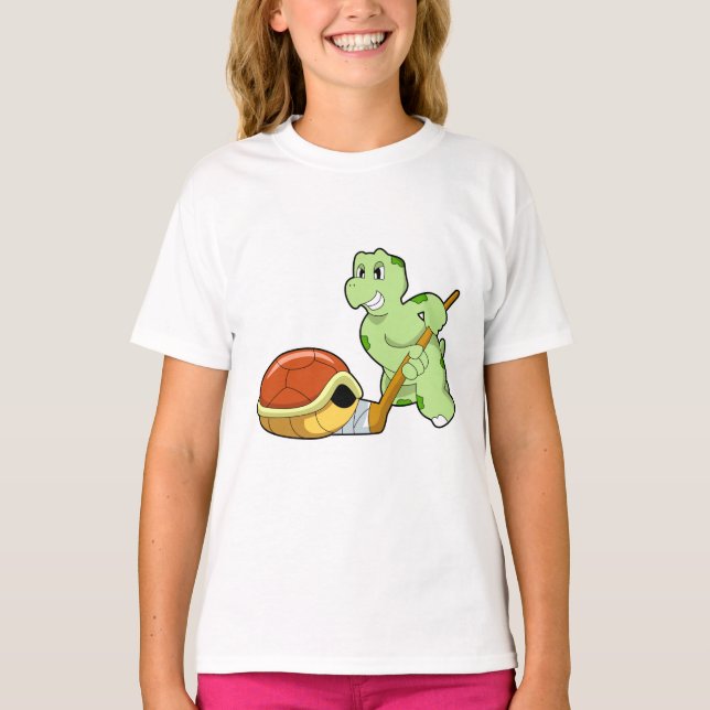 Turtle Ice hockey Ice hockey stick T-Shirt (Front)