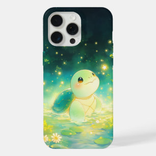 Turtle in a Dreamy Starry Pond iPhone 15 Pro Max Case