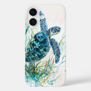 Turtle in Seagrass iPhone 16 Case