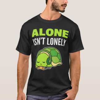 Turtle Introvert Music Lover vintage T-Shirt