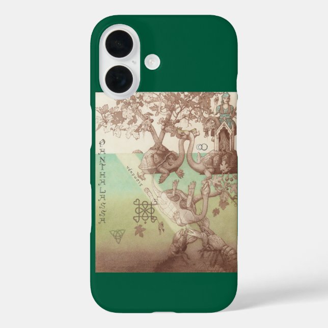 Turtle Islands Fantasy Nature Illustration Case-Mate iPhone Case (Back)