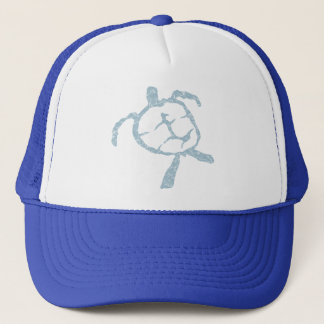 turtle-light blue trucker hat