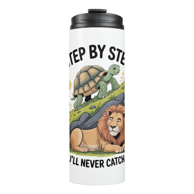 Turtle Lion Funny Thermal Tumbler (Front)