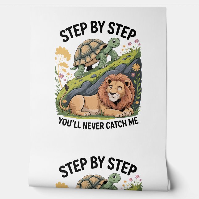 Turtle Lion Funny Wallpaper (Unrolling)