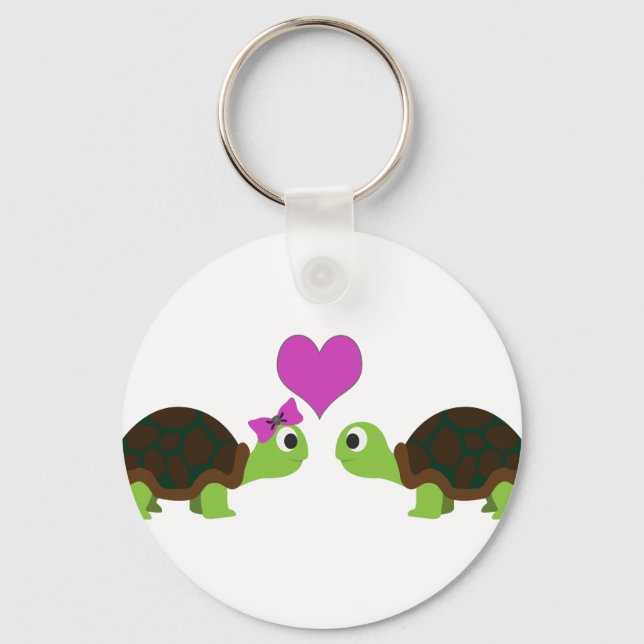 Turtle Love Key Ring (Front)