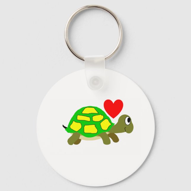 Turtle Love Keychain (Front)