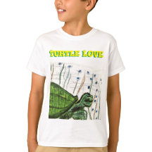 Turtle Love kids basic tee