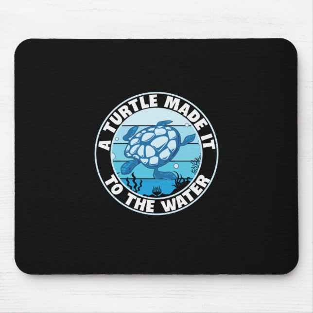 Turtle Lover | A Turtle Made It Mouse Mat (Front)