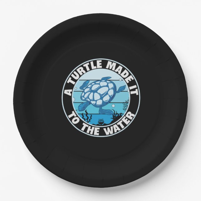Turtle Lover | A Turtle Made It Paper Plate (Front)