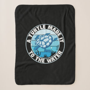 Turtle Lover A Turtle Made It Sherpa Blanket
