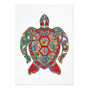 Turtle Lover Abstract Turtle Photo Print