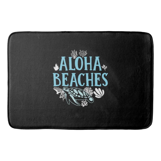 Turtle Lover | Aloha Beaches Bath Mat (Front)
