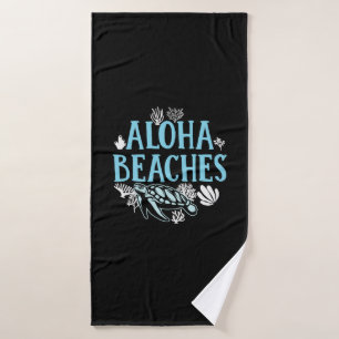 Turtle Lover Aloha Beaches Bath Towel