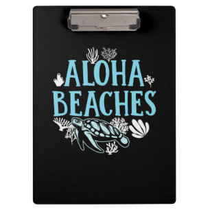 Turtle Lover Aloha Beaches Clipboard