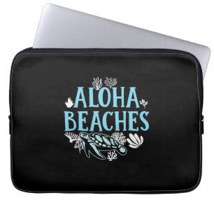 Turtle Lover Aloha Beaches Laptop Sleeve