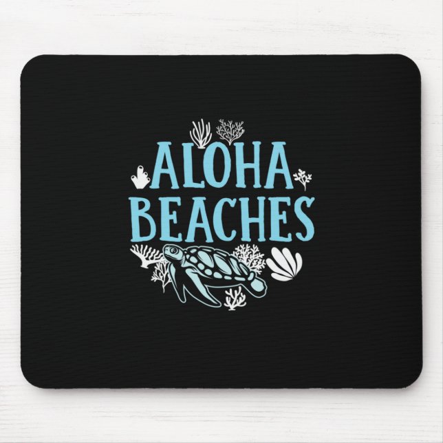 Turtle Lover | Aloha Beaches Mouse Mat (Front)