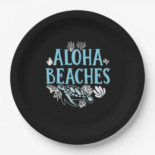 Turtle Lover   Aloha Beaches Paper Plate