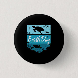 Turtle Lover Earth Day 3 Cm Round Badge
