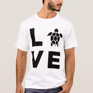 Turtle Lover Gift Love Sea Turtles Heart T-Shirt