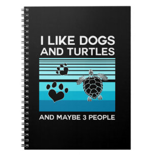 Turtle Lover I Like Dogs And Turtles Notebook