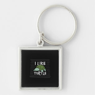 Turtle Lover I Like Turtles Key Ring