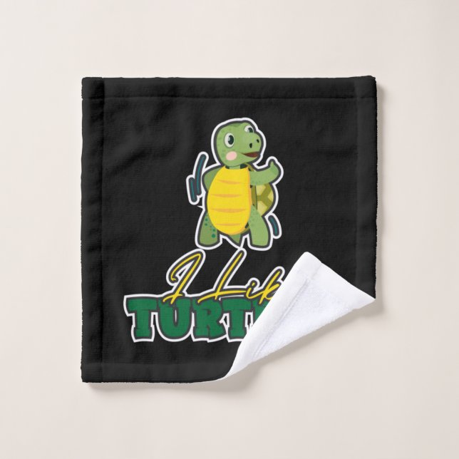 Turtle Lover | I Like Turtles Wash Cloth (Wash Cloth)