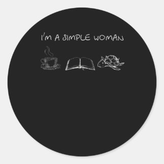 Turtle Lover | I'm A Simple Woman Classic Round Sticker