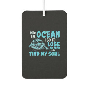 Turtle Lover Into The Ocean Car Air Freshener