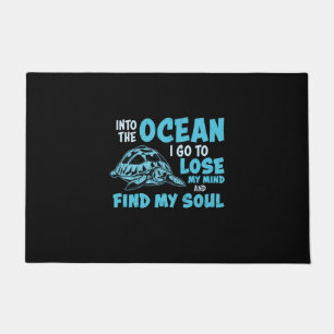 Turtle Lover   Into The Ocean Doormat