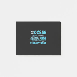 Turtle Lover Into The Ocean Post-it Notes