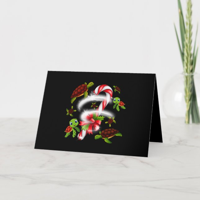 Turtle Lover | Just A Girl Who Loves Turtles Holiday Card (Front)