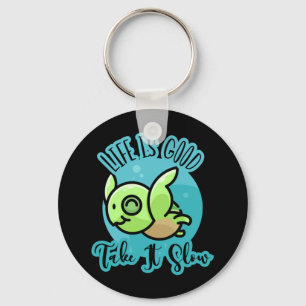 Turtle Lover Life Is Good With A Turtle Key Ring