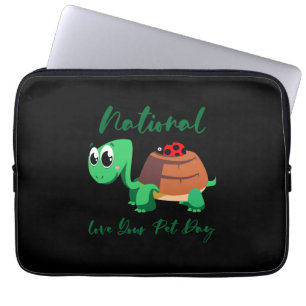 Turtle Lover National Love Your Turtle Laptop Sleeve
