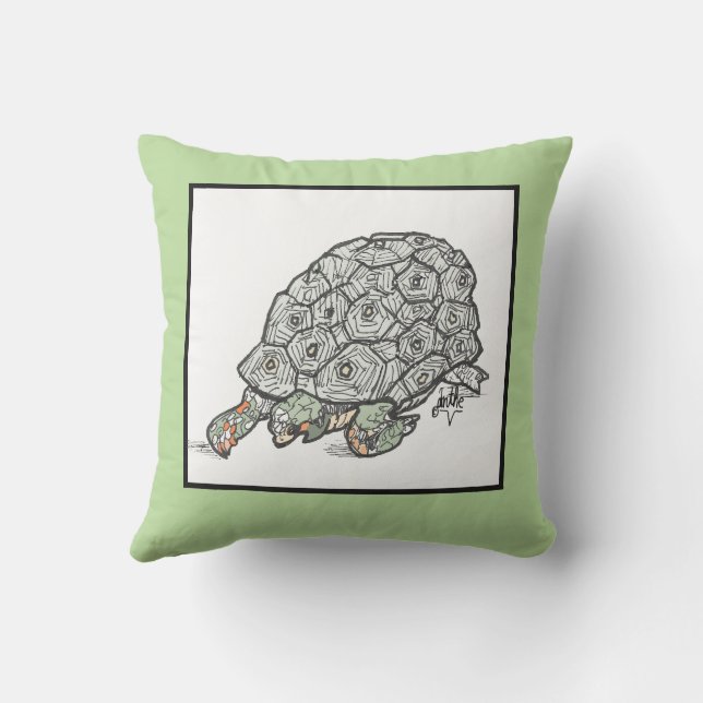 Turtle lover pillow (Back)