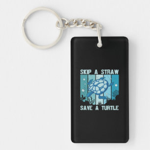 Turtle Lover Save A Turtle Key Ring