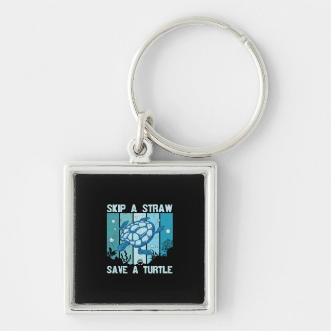 Turtle Lover | Save A Turtle Key Ring (Front)