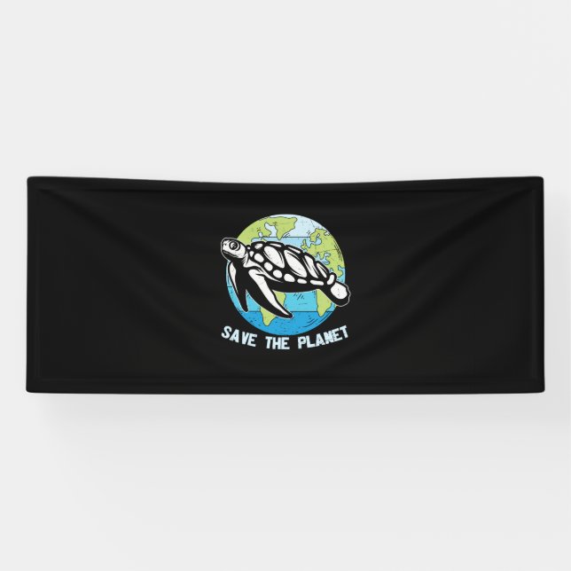 Turtle Lover | Save The Planet Banner (Horizontal)